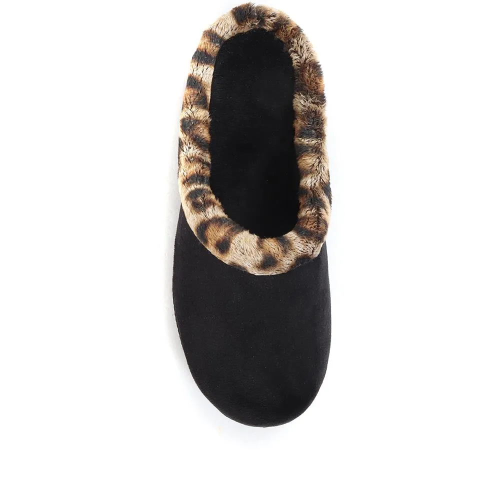 Faux Fur Trimmed Mule Slippers - RELAX34011 / 320 661 sold by Shoe-Shop product image thumbnail 4