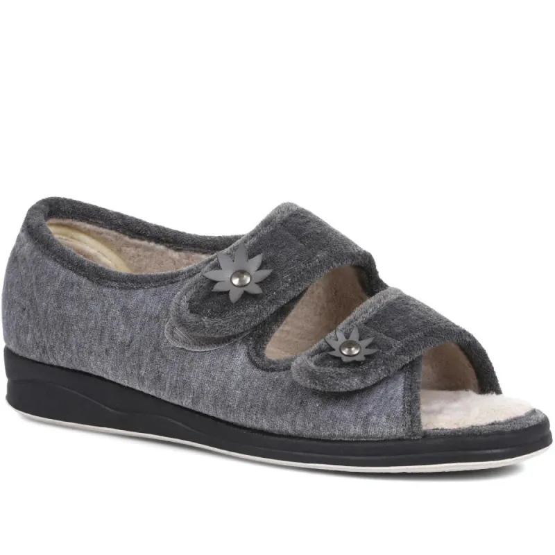Extra Wide Fit Slippers - CAIT / 321 652 sold by Shoe-Shop