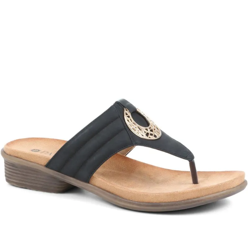Heeled Toe-Post Sandals - BAIZH37077 / 323 511 sold by Shoe-Shop