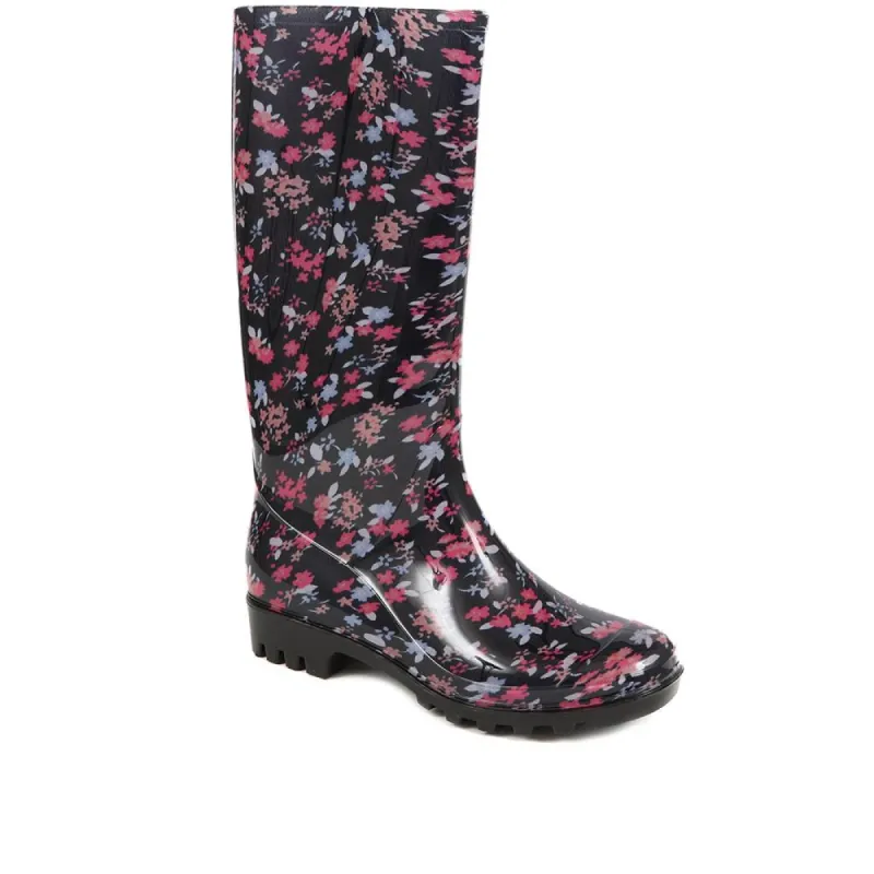 Floral Wellies - JDE38005 / 325 118 sold by Shoe-Shop