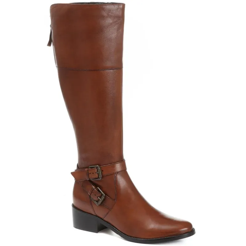 Wide Fit Leather Knee Boots - CARM28509 / 313 436 sold by Shoe-Shop