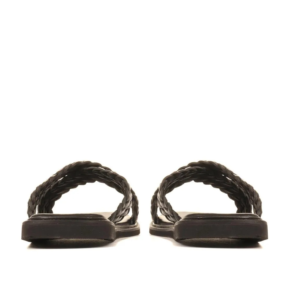 Wembley Woven Leather Sliders - WEMBLEY / 322 305 sold by Shoe-Shop product image thumbnail 5