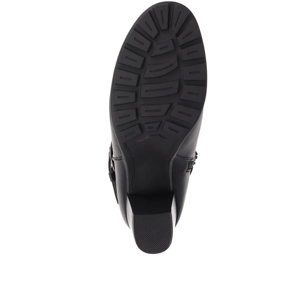 Buckle Detail Heeled Ankle Boots - WBINS38141 / 324 513 sold by Shoe-Shop product image thumbnail 5