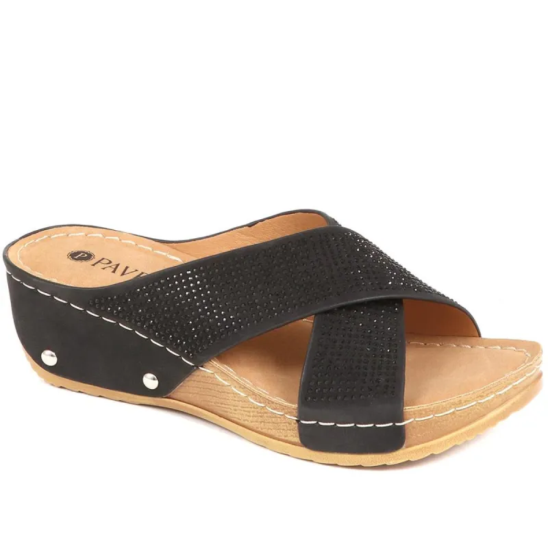 Heeled Mule Sandals - BAIZH37001 / 323 454 sold by Shoe-Shop