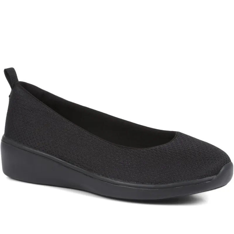 Wide Fit Slip-On Trainers - BRK35067 / 321 929 sold by Shoe-Shop
