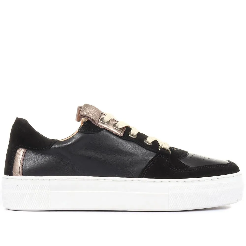 Ashlynn Leather Lace-Up Trainers - ASHLYNN / 901 903 sold by Shoe-Shop product image thumbnail 4