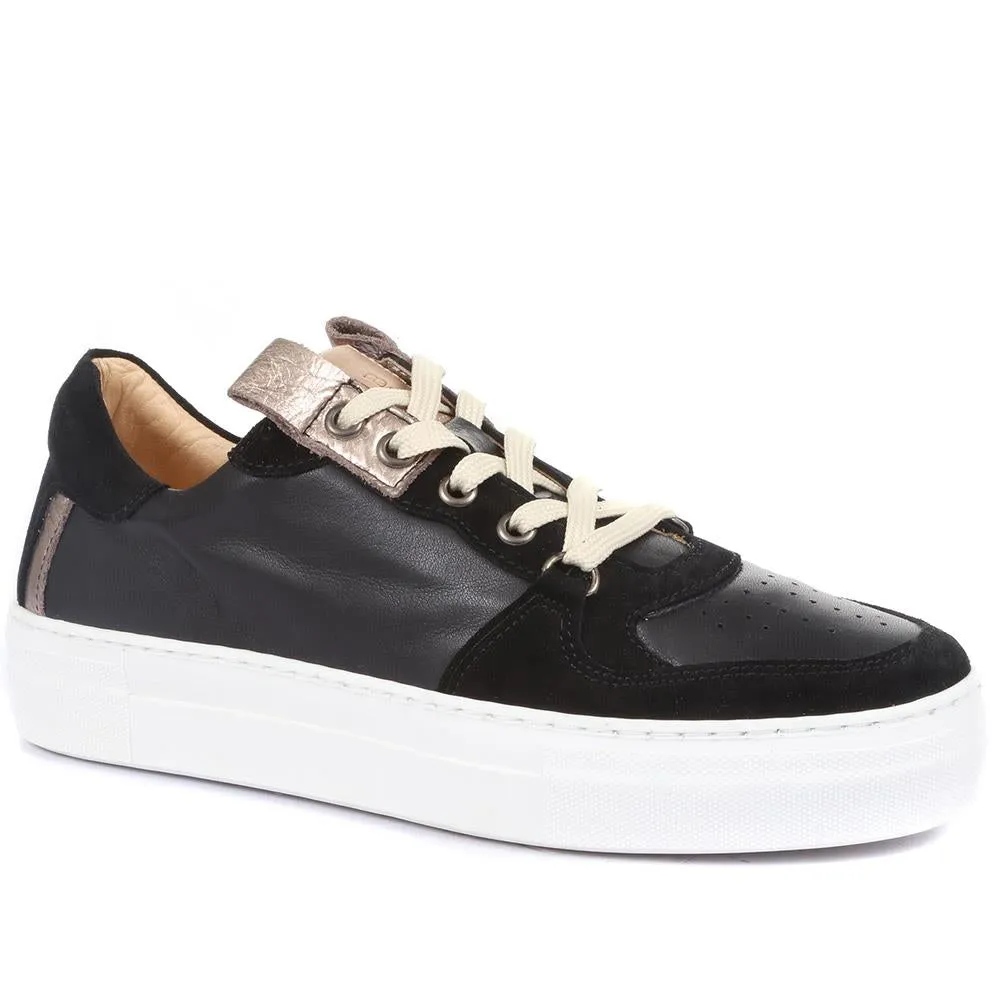 Ashlynn Leather Lace-Up Trainers - ASHLYNN / 901 903 sold by Shoe-Shop product image thumbnail 3