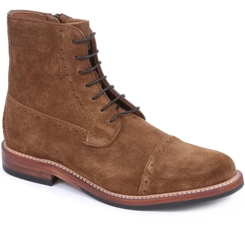Leather Brogue Ankle Boot - ORGA28504 / 313 934 sold by Shoe-Shop