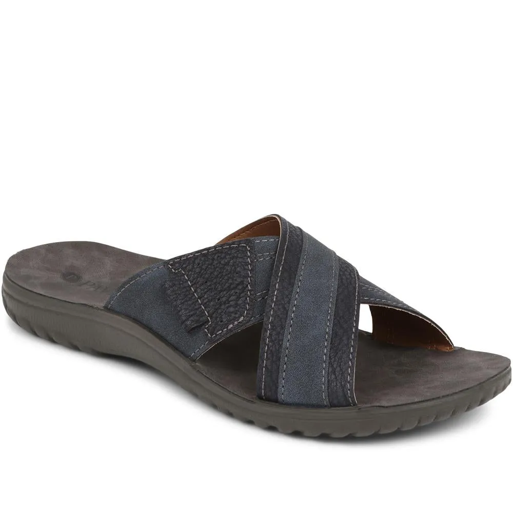 Cross Strap Mule Sliders - INB39027 / 325 015 sold by Shoe-Shop
