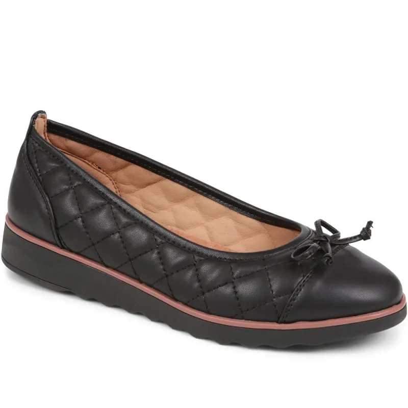 Quilted Ballet Pumps - BRK38011 / 324 666 sold by Shoe-Shop