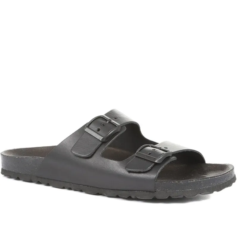 Whitby Leather Slip-On Sandals - WHITBY / 322 197 sold by Shoe-Shop