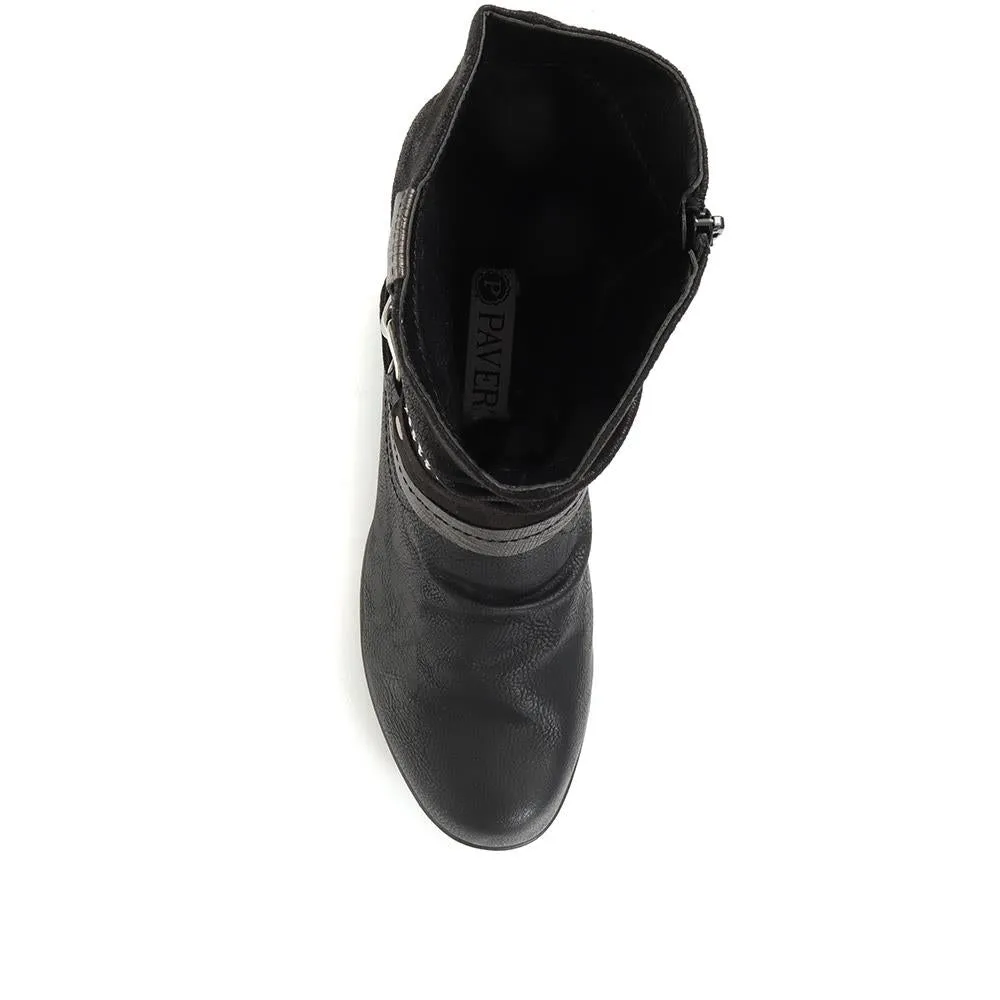 Block Heel Calf Boots - WBINS34049 / 320 453 sold by Shoe-Shop product image thumbnail 4