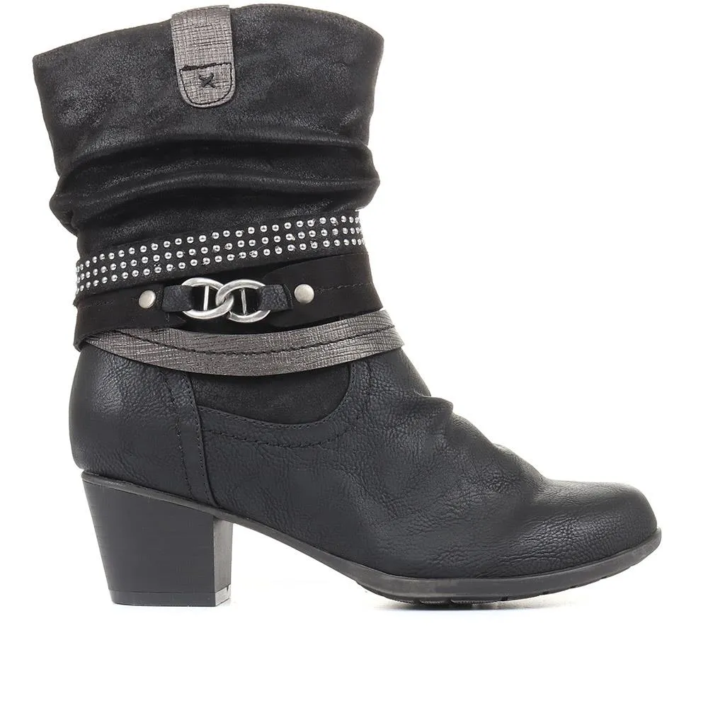 Block Heel Calf Boots - WBINS34049 / 320 453 sold by Shoe-Shop product image thumbnail 2