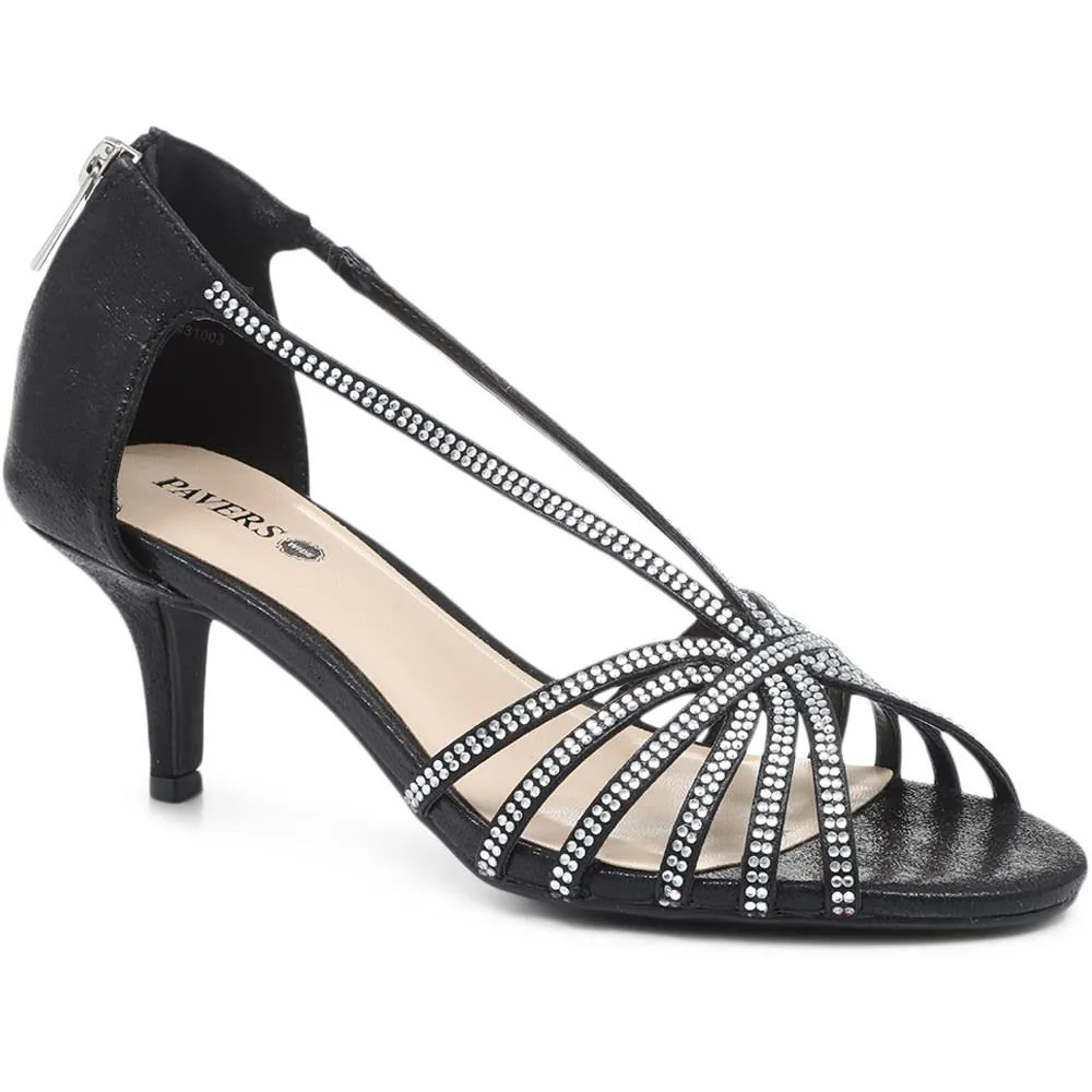 Occasion Diamante Heeled Sandals - EW31003 / 317 758 sold by Shoe-Shop