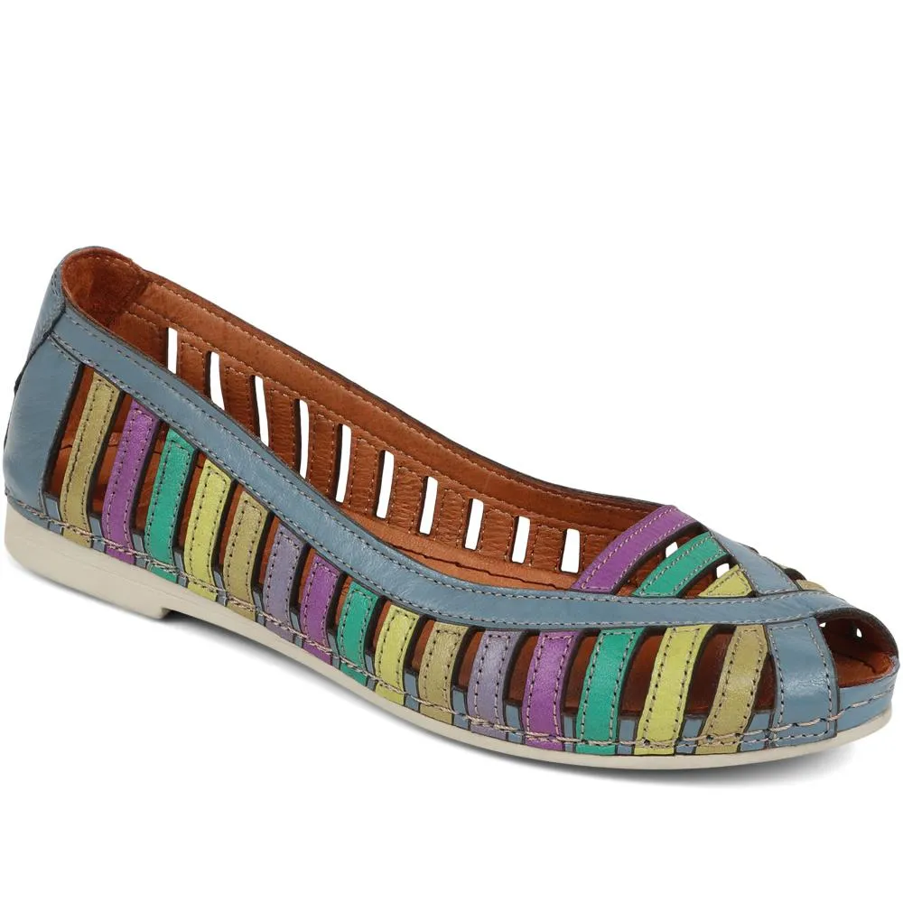 Leather Open-Toe Pumps - KARY39027 / 325 506 sold by Shoe-Shop