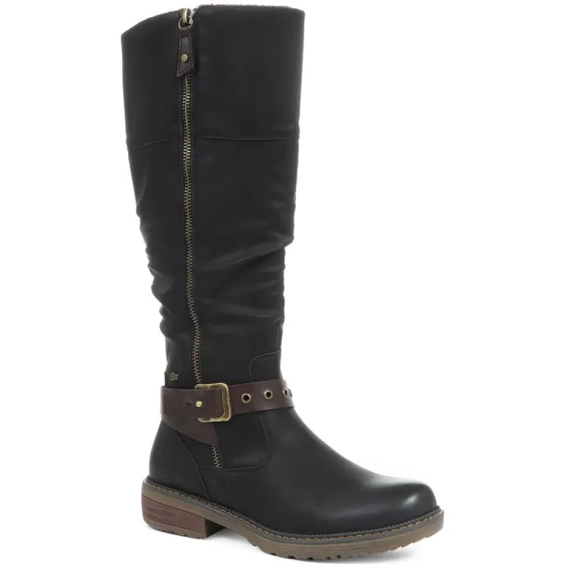 Ladies Knee High Boots with Adjustable Calf Fit - CENTR32065 / 318 984 sold by Shoe-Shop