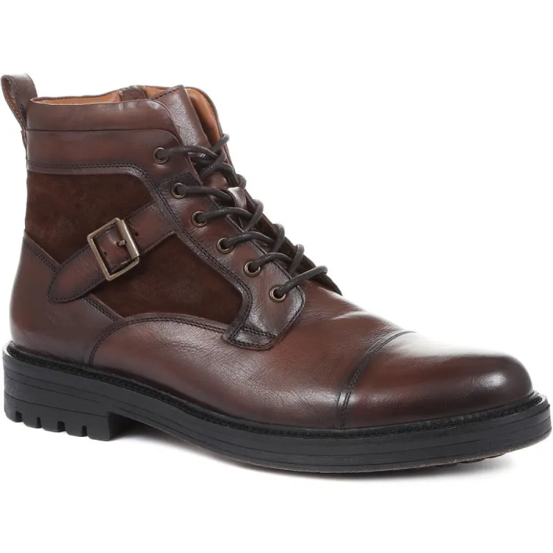 Kyoto Leather Hiker Boots - KYOTO / 319 248 sold by Shoe-Shop