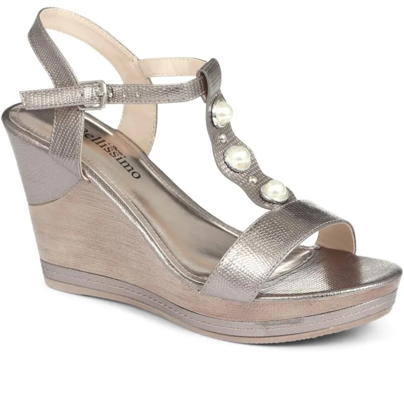 Embellished Wedge Heel Sandal - BELHAR29002 / 314 784 sold by Shoe-Shop