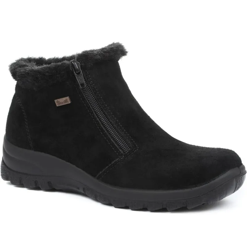 Suede Zipped Ankle Boots - RKR32524 / 319 084 sold by Shoe-Shop
