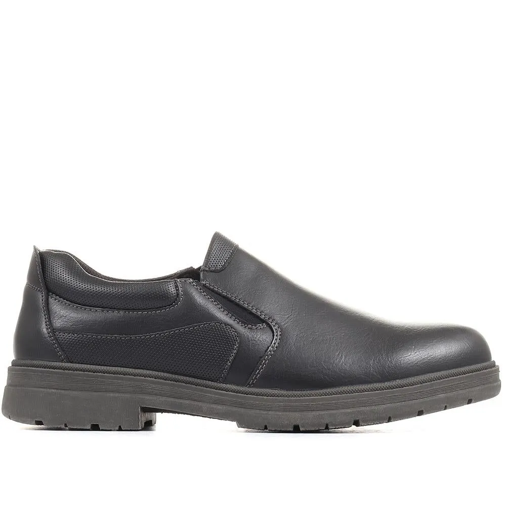 Wide Fit Slip On Shoes - BORG36007 / 322 333 sold by Shoe-Shop product image thumbnail 3