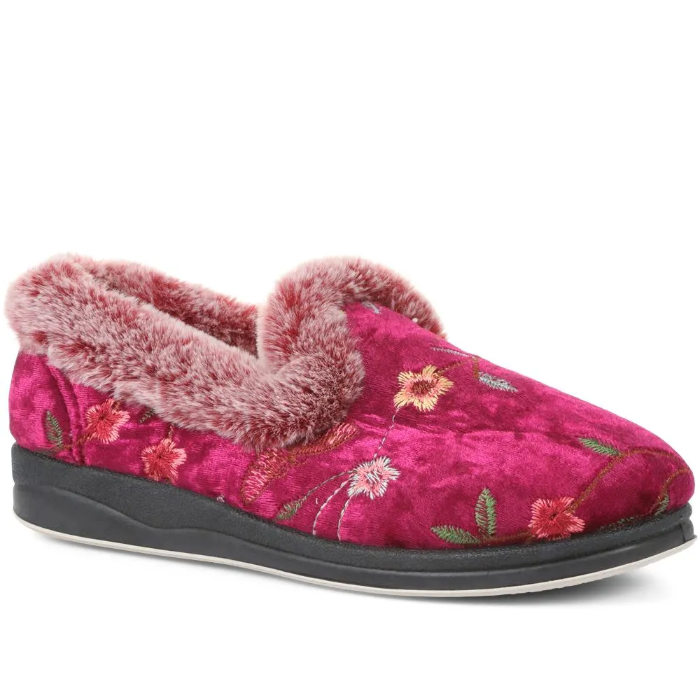 Faux Fur Slippers - QING36007 / 322 339 sold by Shoe-Shop