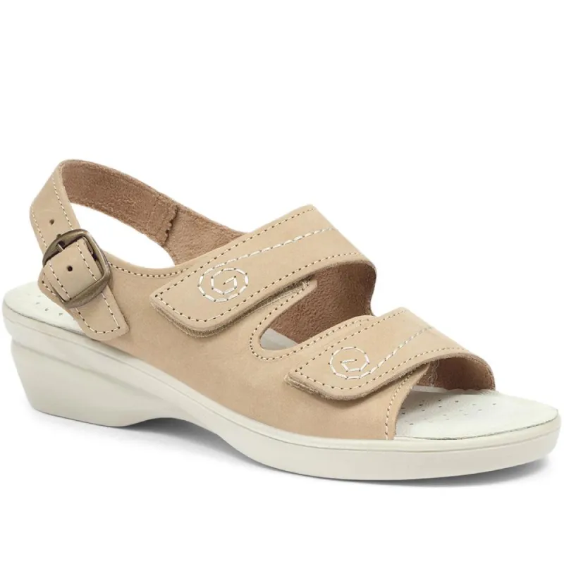 Dual-Fitting Leather Sandal - POLY31007 / 317 664 sold by Shoe-Shop