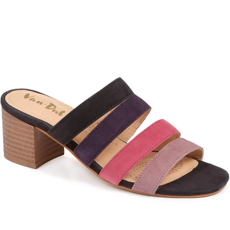 Wide Fit Block Heel Mule Sandals - VANSP29001 / 314 778 sold by Shoe-Shop