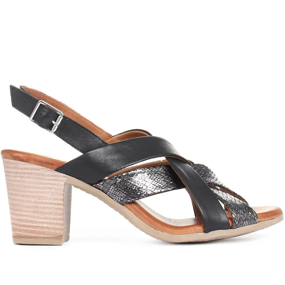 Leather Block Heel Sandals - BELMETIN31015 / 317 962 sold by Shoe-Shop product image thumbnail 3