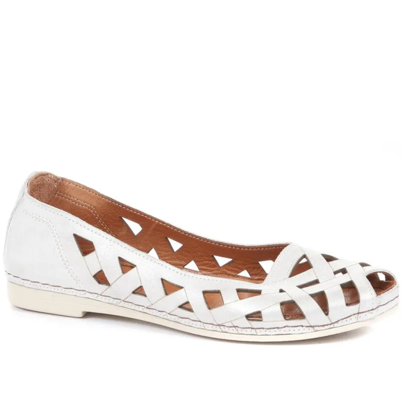 Leather Ballerina Pumps - KARY29015 / 315 056 sold by Shoe-Shop