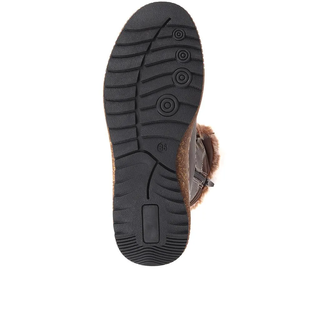 Faux Fur Weather Boots - WOIL38034 / 324 570 sold by Shoe-Shop product image thumbnail 5