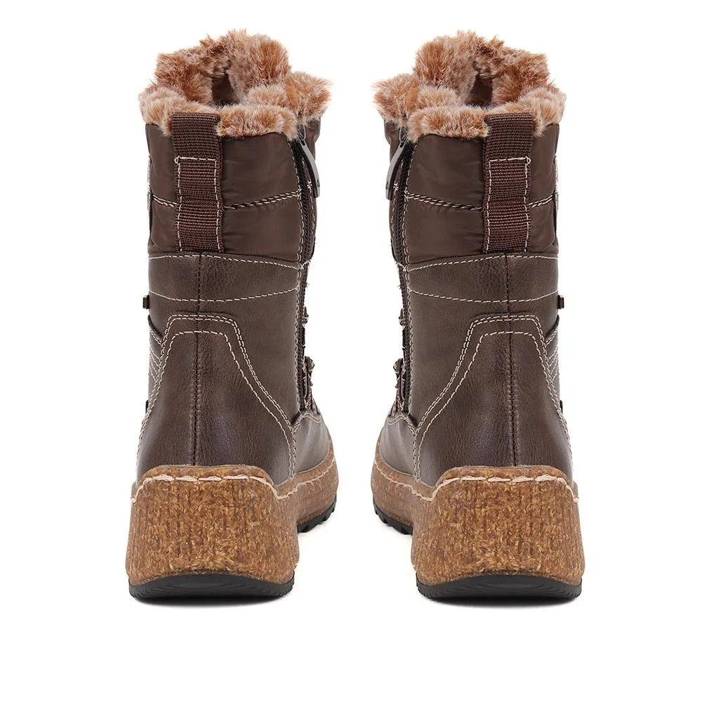 Faux Fur Weather Boots - WOIL38034 / 324 570 sold by Shoe-Shop product image thumbnail 4
