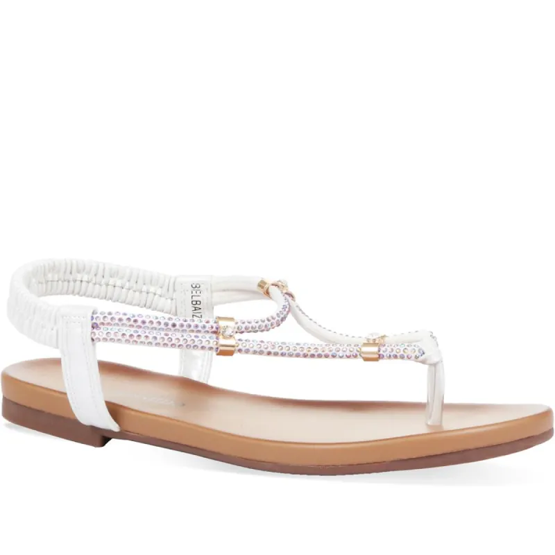 Diamante Toe-Post Sandals - BELBAIZH31031 / 317 821 sold by Shoe-Shop