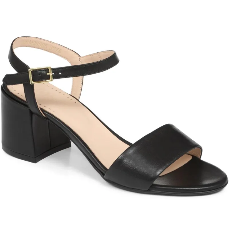 Leather Block Heel Sandal - CARM29505 / 314 492 sold by Shoe-Shop