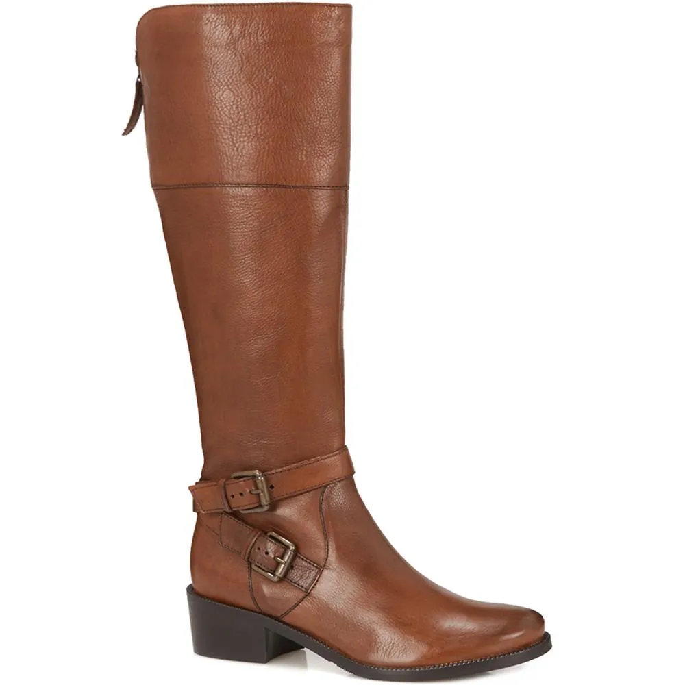 Slim Fit Leather Knee High Boot - CARM28508 / 313 433 sold by Shoe-Shop product image thumbnail 2