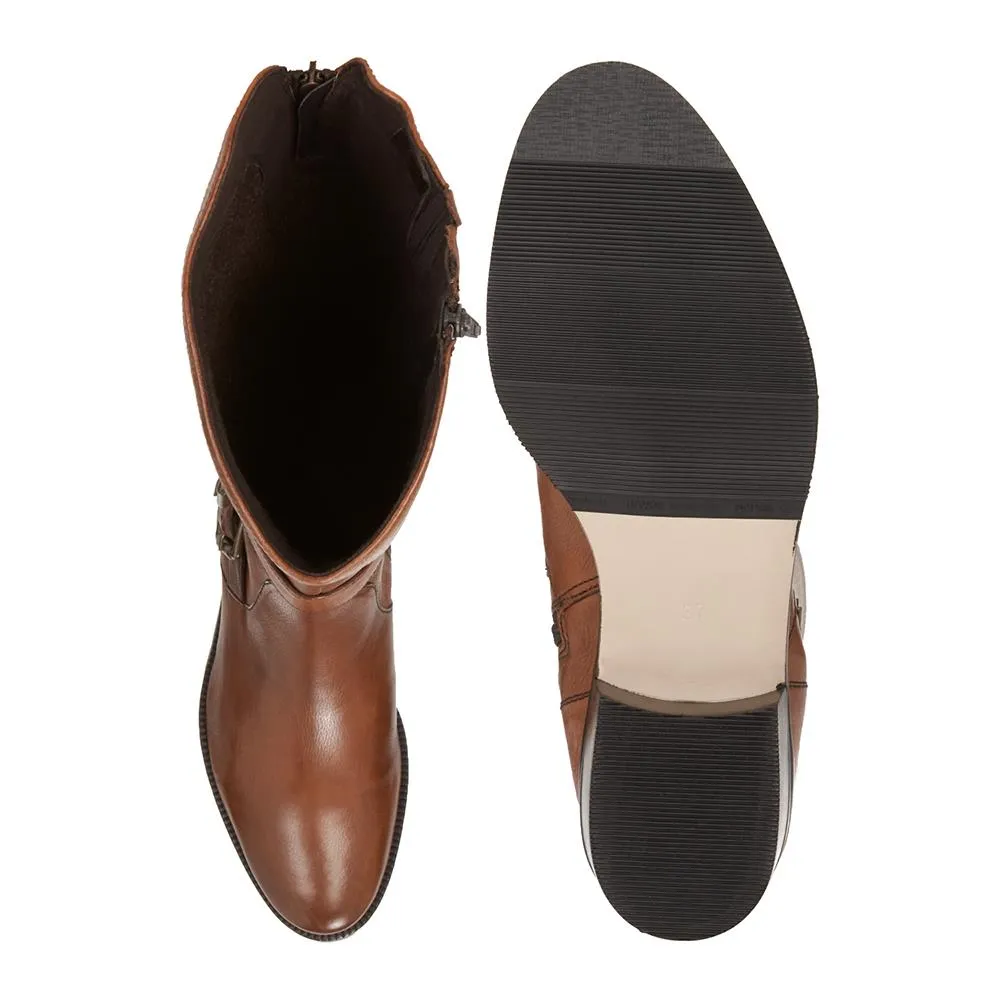 Slim Fit Leather Knee High Boot - CARM28508 / 313 433 sold by Shoe-Shop product image thumbnail 4