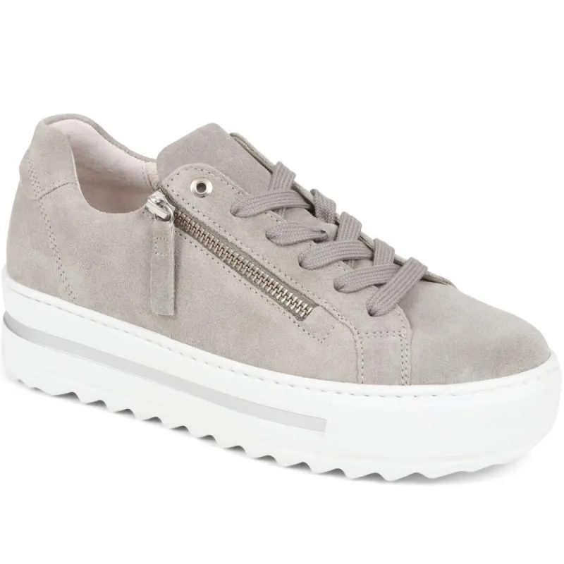 Heather Leather Platform Trainers - GAB35508 / 321 583 sold by Shoe-Shop