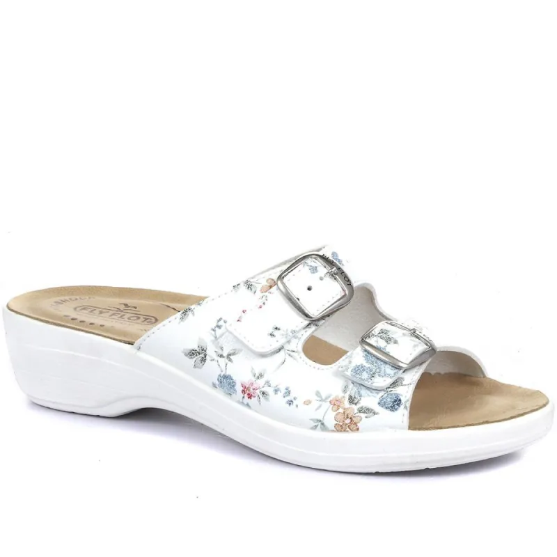 Buckle Adjustable Mule Sandal - FLY29033 / 314 964 sold by Shoe-Shop