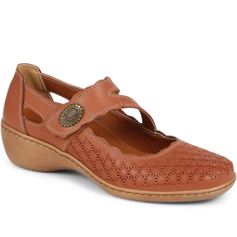 Scalloped Detail Mary Jane Shoes - HAK37028 / 323 969 sold by Shoe-Shop