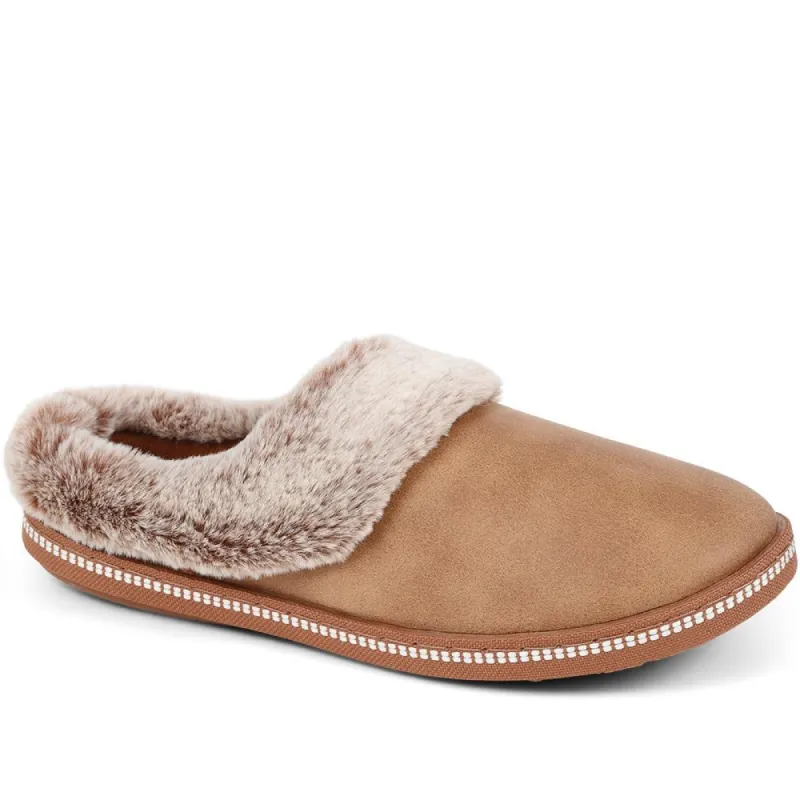 Faux Fur Lined Slippers - SKE38109 / 324 097 sold by Shoe-Shop