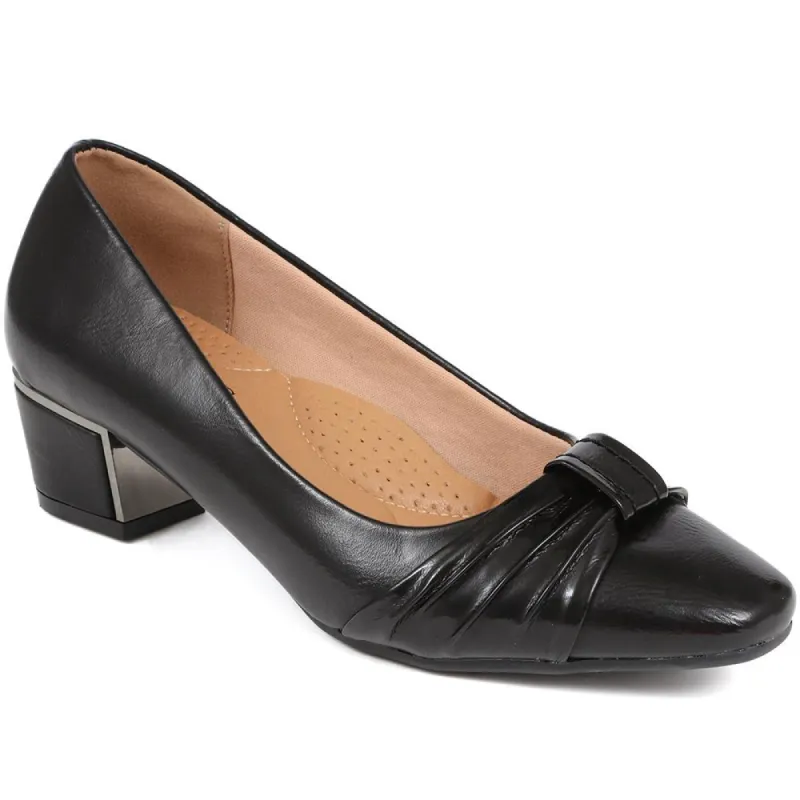 Block Heeled Court Shoes - WK38021 / 324 235 sold by Shoe-Shop