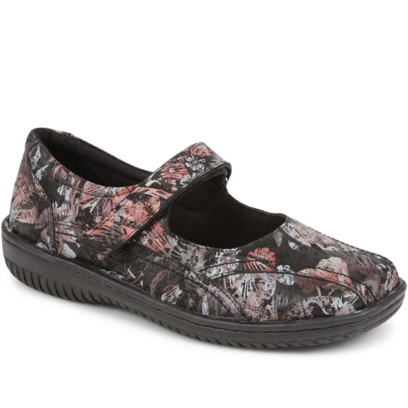 Floral Touch-Fasten Mary Janes - LUCK38007 / 324 545 sold by Shoe-Shop
