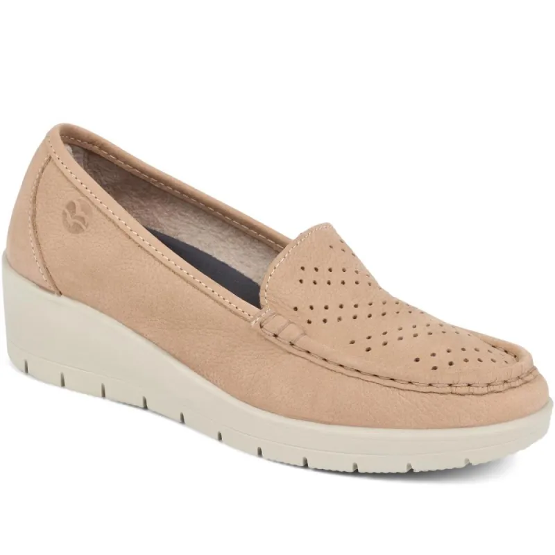 Fly Flot Leather Wedge Loafer  - FLY39500 / 324 796 sold by Shoe-Shop