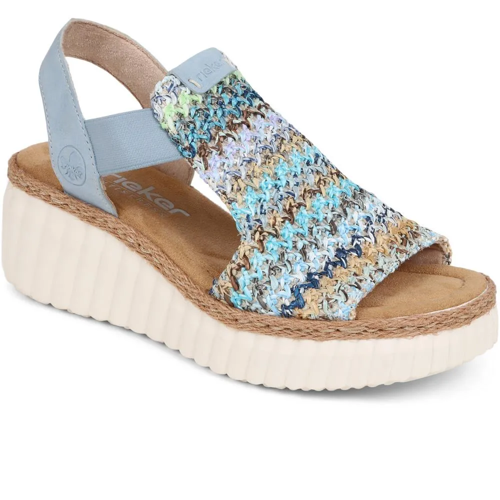 Woven Slingback Wedges - RKR39535 / 325 031 sold by Shoe-Shop