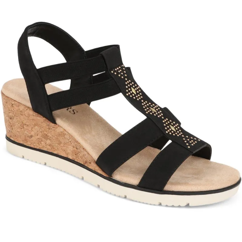 Embellished Gladiator Wedge Sandals - WBINS39029 / 325 230 sold by Shoe-Shop
