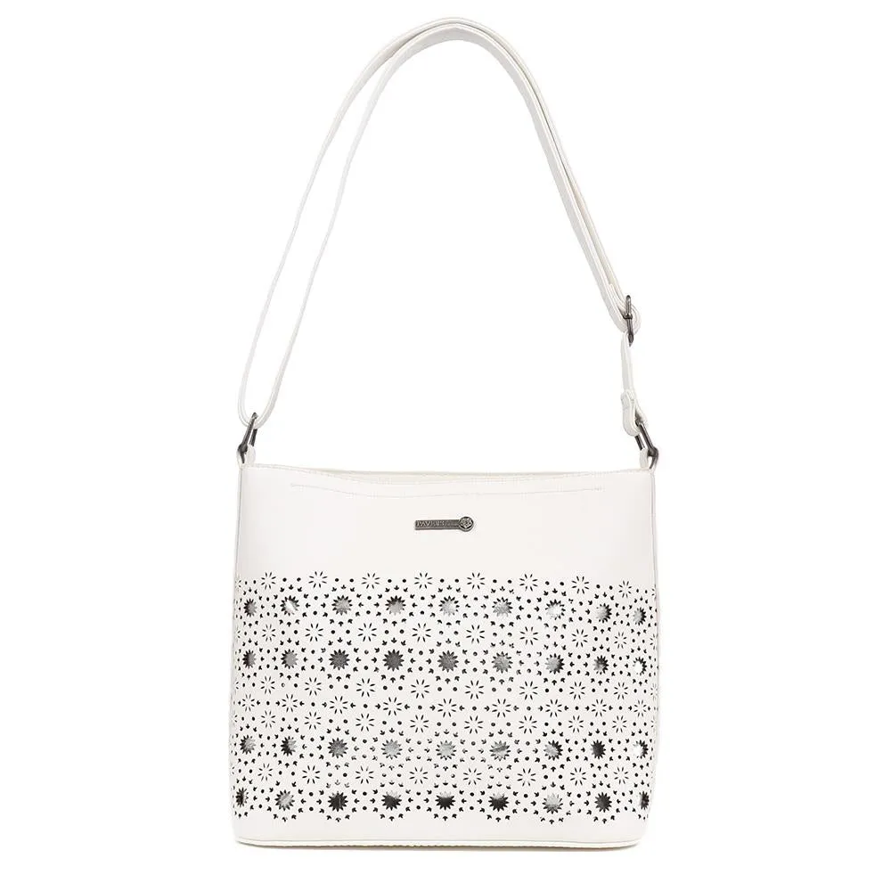 Floral Cut-Out Shoulder Bag - WAHT39005 / 325 361 sold by Shoe-Shop