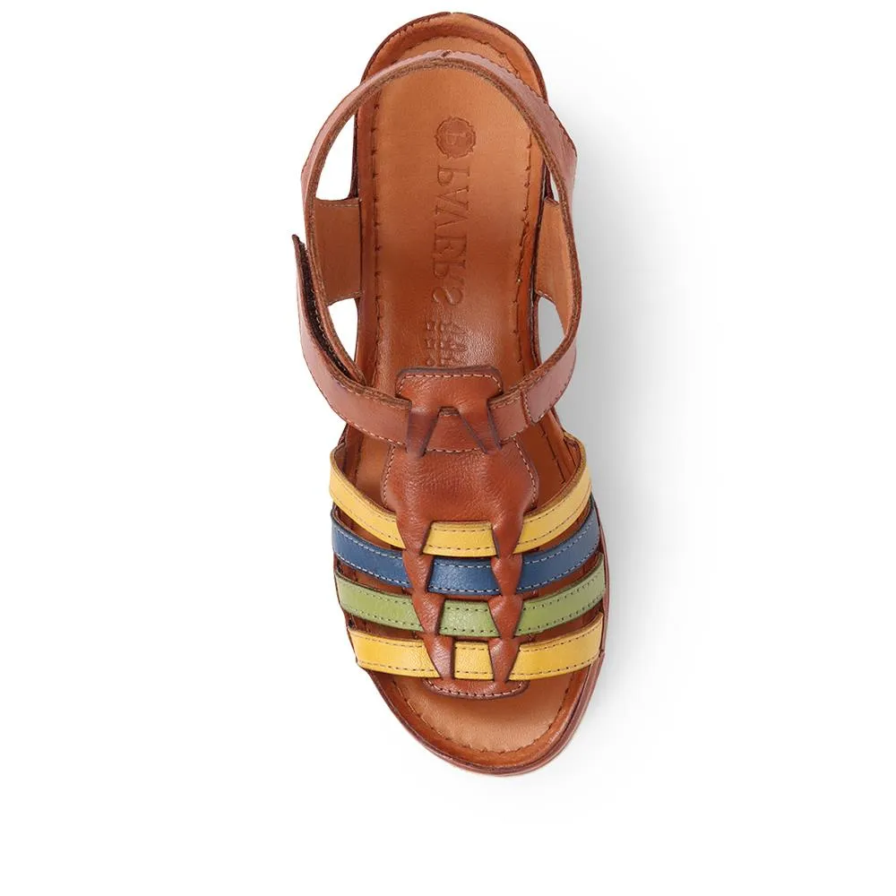 Colourful Leather Wedge Sandals - KARY39005 / 325 398 sold by Shoe-Shop product image thumbnail 5