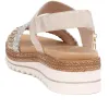 Metallic Double Strap Sandals - DRS39509 / 325 413 sold by Shoe-Shop