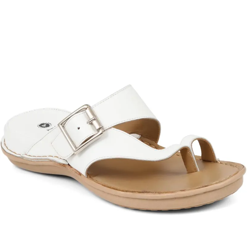 Leather Adjustable Toe Post Sandals - NAP39013 / 325 457 sold by Shoe-Shop