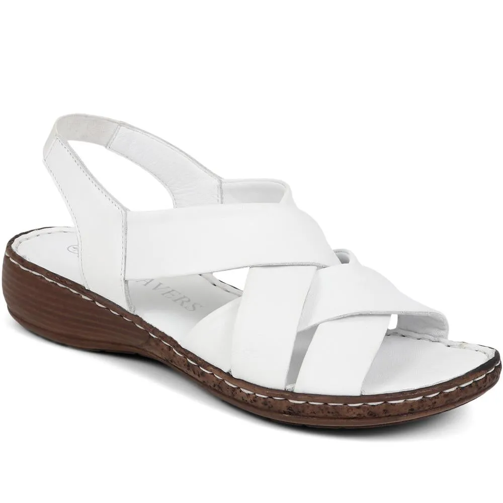 Leather Cross-Strap Sandals - LUCK39001 / 325 519 sold by Shoe-Shop product image thumbnail 2