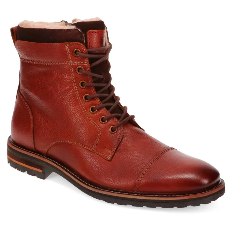 Fur-Cuffed Lace-Up Boots - RNB40007 / 325 992 sold by Shoe-Shop